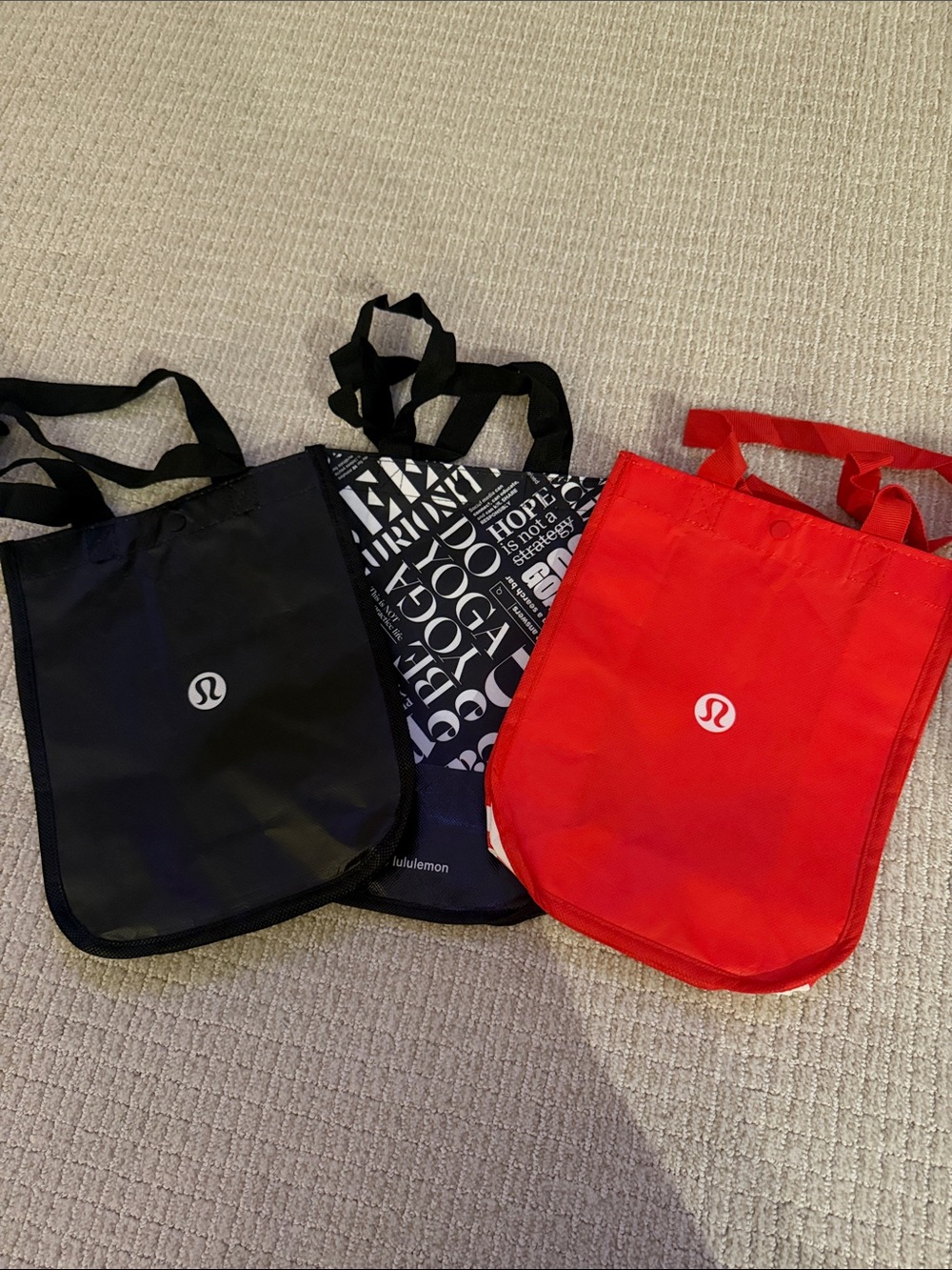 Lululemon Reusable Bags - Set of 3